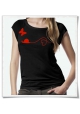 Snail and Butterfly in love / women T-Shirt / Black / Fair and Organic