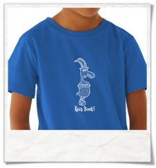 Kinder T-Shirt Kein Bock ! aus Biobaumwolle & Fair hergestellt in Blau