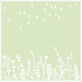 Plants & Birds Print Card