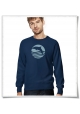 Men's Sweatshirt Sunset with Dolphin ( organic and fair )