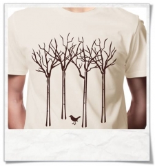 T-Shirt " the bird in the forest "