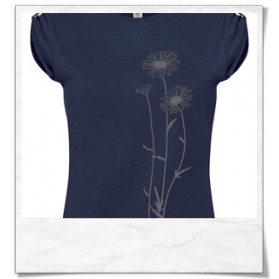 Flowers T-Shirt / Navy