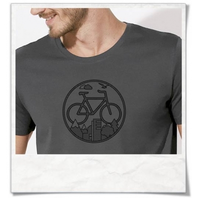 Bike men's T-Shirt in gray