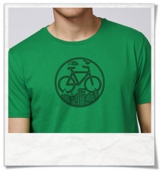 Bike T-Shirt organic cotton & Fair Wear in green 