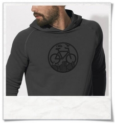Bike Männer Hoodie in Grau 