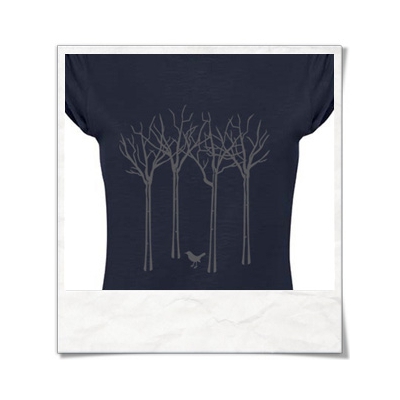 Bird forest T-Shirt women T-Shirt / Navy / Fair Wear