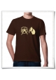 Hamster / Hamsterwheel / men T-Shirt / Brown / Fair Organic and Eco