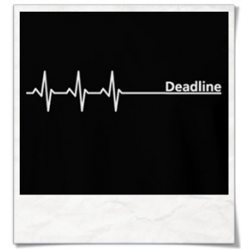 Deadline T-Shirt in schwarz