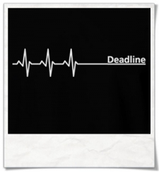 Deadline ;) men T-Shirt / Black / Fair Organic and Eco