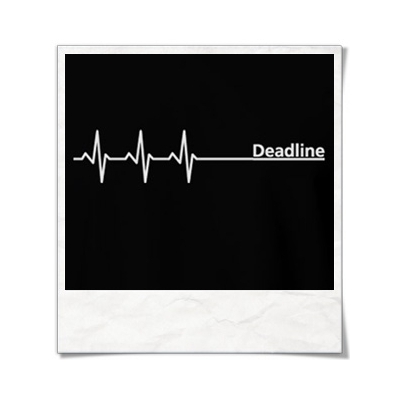 Deadline ;) men T-Shirt / Black / Fair Organic and Eco