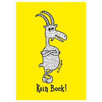 Kein Bock ! Print / karte / Postkarte