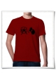 Hamster / Hamsterwheel / men T-Shirt / Red / Fair Organic and Eco