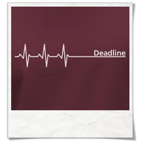 Deadline Longsleeve T-Shirt / Burgundy