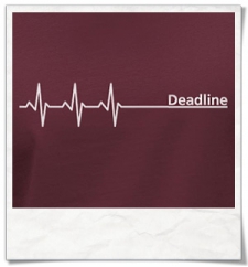 Deadline Langarm T-Shirt aus Bio-Baumwolle