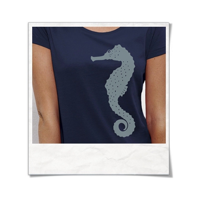 Seahorse: Seho / Navy / T-Shirt (Fair Wear & Organic)