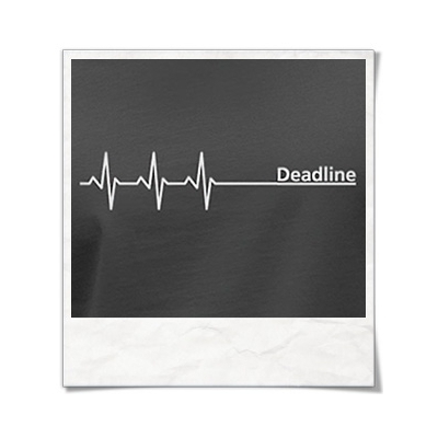 Deadline / Longsleeve men T-Shirt / Grey / Fair & Organic