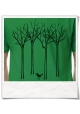 Men's T-hirt The bird in the forest Fair, Eco & Organic