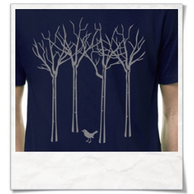 The bird in the forest T-Shirt / Navy