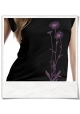 Blumen / Frauen T-Shirt / Schwarz / Fair Wear