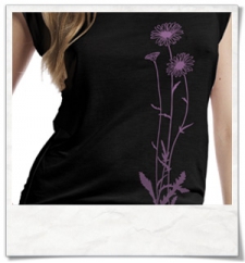 Flowers T-Shirt women T-Shirt / Black / Fair Wear