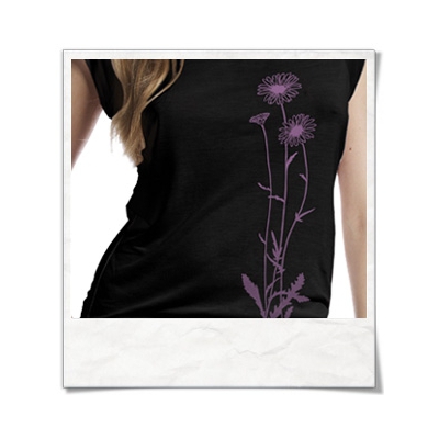 Flowers T-Shirt women T-Shirt / Black / Fair Wear