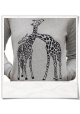 Giraffes in love / women Hoodie / Grey / Fair and Organic