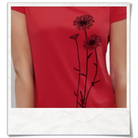 Flowers T-Shirt / Red