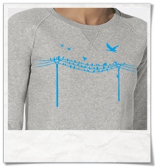 Birds on wire Sweatshirt