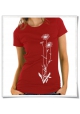Snail and Butterfly in love / women T-Shirt / Red / Fair Organic and Eco