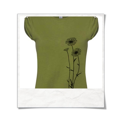 Flowers T-Shirt women T-Shirt / Green / Fair Wear