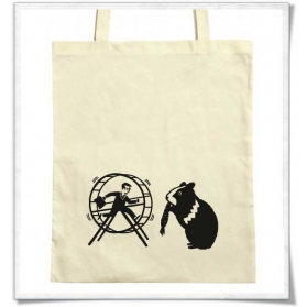 Tote bag Hamster HamHam & Hamster Wheel