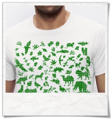 Animals & plants t-shirt / Shirt / Men\'s t-shirts / White / Fair trade & Organic