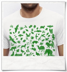 Tiere & Pflanzen Natur T-Shirt / Shirt / Männer Shirt / Männer T-Shirt / weiß / Fair und Bio