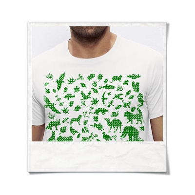 Tiere & Pflanzen Natur T-Shirt / Shirt / Männer Shirt / Männer T-Shirt / weiß / Fair und Bio