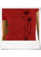 Flowers T-Shirt / Darkred