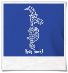 Kein Bock / men T-Shirt / Blue / Fair Organic and Eco
