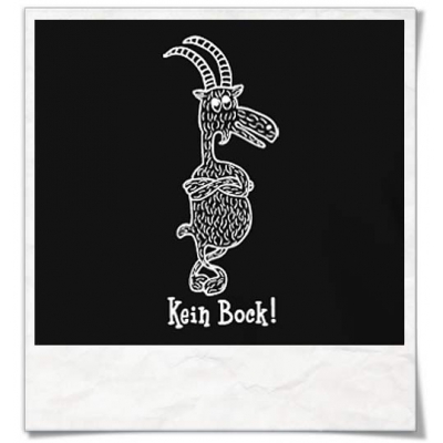 Kein Bock! men T-Shirt / Black / Fair Organic and Eco