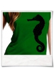 Seahorse / women T-Shirt / Green / Fair and Organic