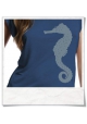 Seahorse / women T-Shirt / Blue / Fair and Organic