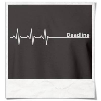 Deadline ;) men T-Shirt / Grey / Fair Organic and Eco