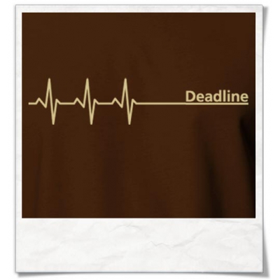 Deadline ;) men T-Shirt / Brown / Fair Organic and Eco