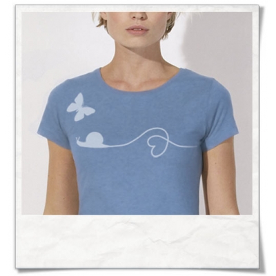 Snail and Butterfly women T-Shirt 