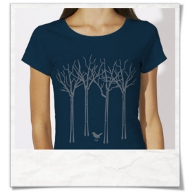 The bird in the forest T-Shirt / Navy