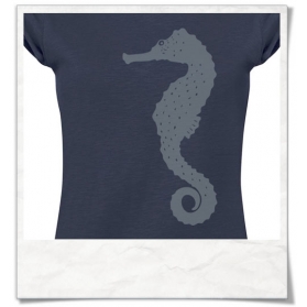 Damen T-Shirt Seepferdchen