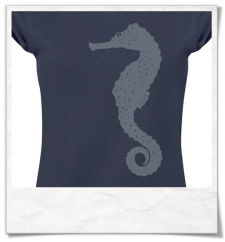 Seahorse T-Shirt women T-Shirt / Navy / Fair Wear