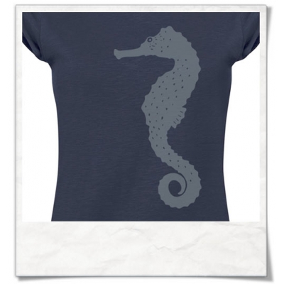 Seahorse T-Shirt women T-Shirt / Navy / Fair Wear