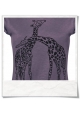 Giraffe women T-Shirt / Violet 