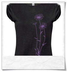 Flowers T-Shirt women T-Shirt / Black / Fair Wear