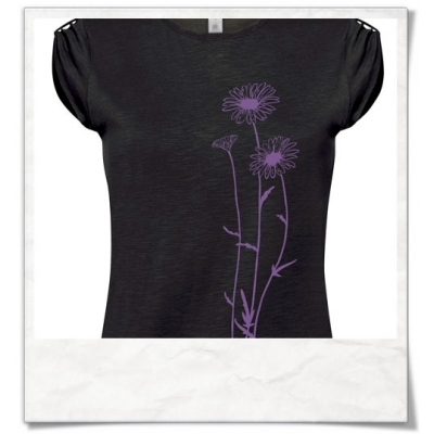 Frauen T-Shirt Blumen