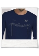  Longsleeve men T-Shirt birds on wire